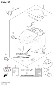 06002F-610001 (2016) 60hp E03-USA (DF60A) DF60A drawing ENGINE COVER (DF60AVT:E03)