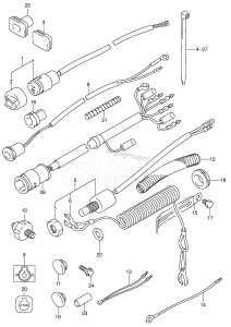 DF15 From 01501F-751001 ()  1997 drawing ELECTRICAL (2)(DF9.9 652501~ /​ DF15 652501~)