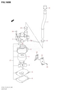 DF150 From 15002F-310001 (E03)  2013 drawing WATER PUMP (DF150Z:E03)