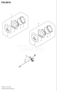 11506Z-340001 (2023) 115hp E11 E40-Gen. Export 1-and 2 (DF115BZ) DF115BZ drawing OPT:MULTI FUNCTION GAUGE (1) (022)