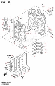 DF300BMD From 30001D-340001 (E11)  2023 drawing CYLINDER BLOCK