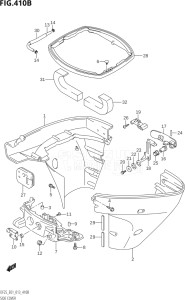 02503F-310001 (2013) 25hp E01-Gen. Export 1 (DF25  DF25Q  DF25R) DF25 drawing SIDE COVER (DF25R:E01)