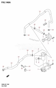 DF40A From 04003F-110001 (E01)  2011 drawing FUEL PUMP