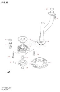 DF140 From 14002F-210001 (E01 E40)  2012 drawing OIL PUMP