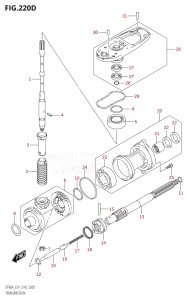 04003F-810001 (2018) 40hp E01-Gen. Export 1 (DF40AQH  DF40AT  DF40ATH) DF40A drawing TRANSMISSION (DF60A:E01)