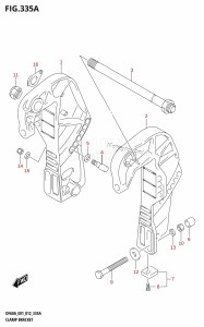 DF50A From 05003F-210001 (E01)  2012 drawing CLAMP BRACKET (DF40A:E01)