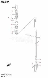 DF25A From 02504F-510001 (P03)  2015 drawing SHIFT ROD