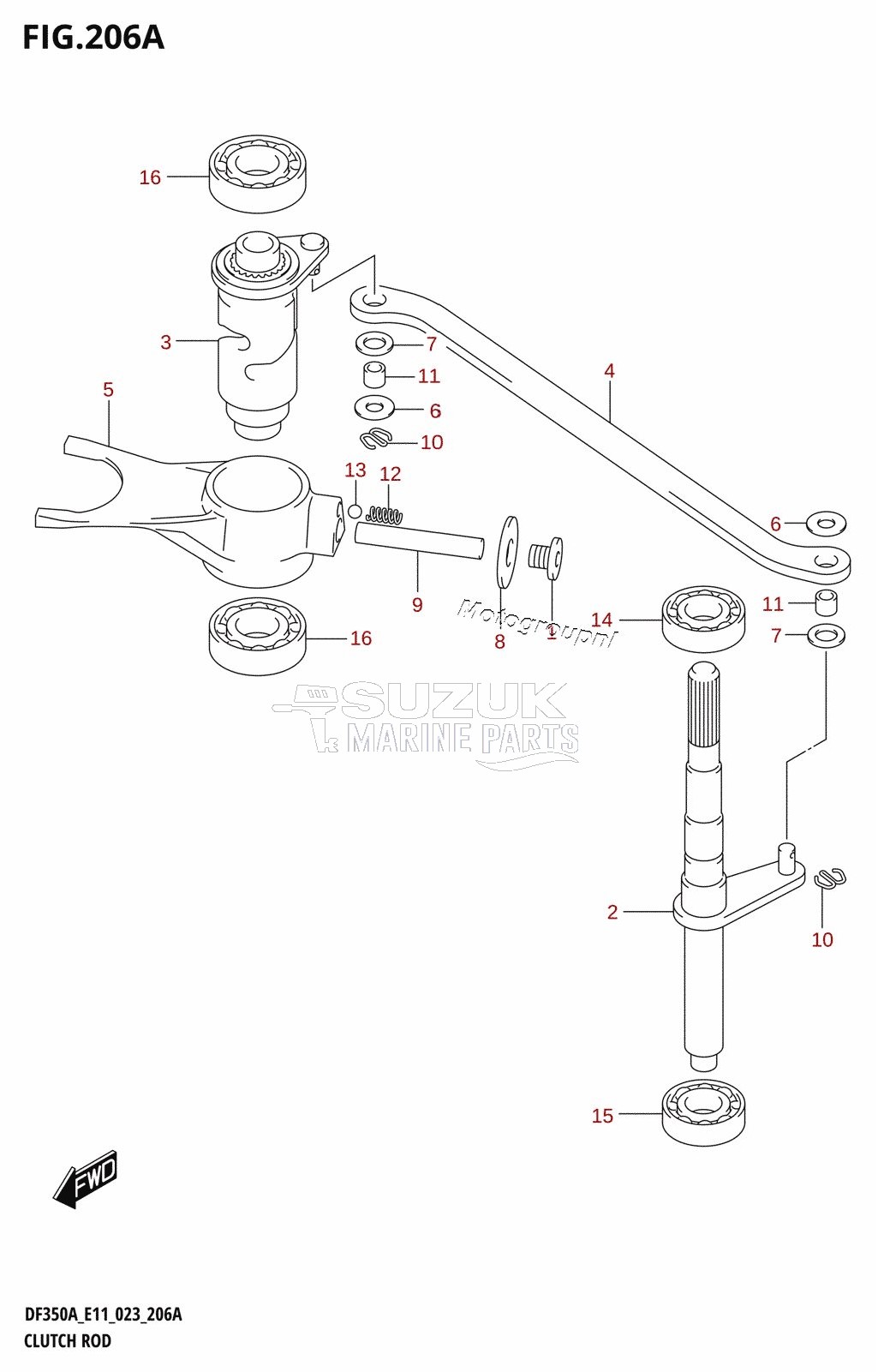 CLUTCH ROD (020,021,022)