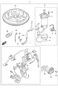 DF 25A drawing Starting Motor Manual Starter