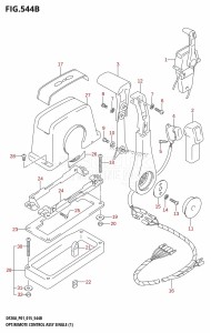 DF15A From 01504F-510001 (P01)  2015 drawing OPT:REMOTE CONTROL ASSY SINGLE (1) (DF9.9BR:P01)