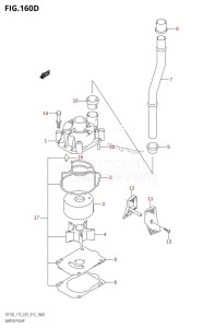 DF175Z From 17502Z-310001 (E01 E40)  2013 drawing WATER PUMP (DF150Z:E40)