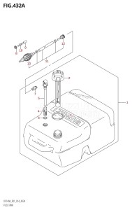 DF140A From 14003F-410001 (E01 E40)  2014 drawing FUEL TANK