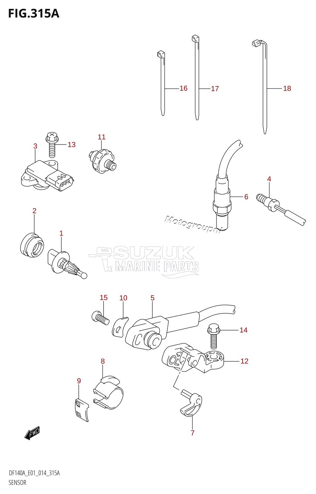 SENSOR (DF100AT:E01)