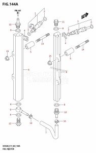 DF325A From 32501F-440001 (E01 - E40)  2024 drawing FUEL INJECTOR (E01,E11)