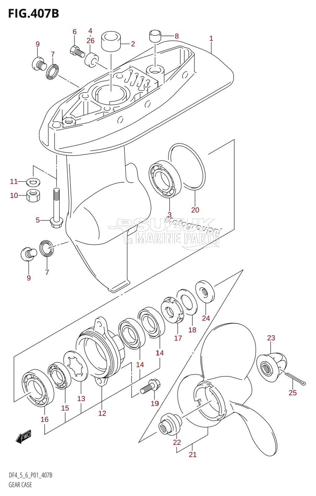 GEAR CASE ((DF4,DF5):(K4,K5,K6,K7,K8,K9,K10,011),DF6)