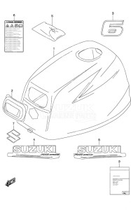 Outboard DF 6A drawing Engine Cover