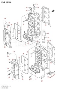 DF250Z From 25003Z-310001 (E03)  2013 drawing CYLINDER HEAD (DF200Z:E03)