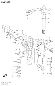 DF115AST From 11504F-510001 (E03)  2015 drawing SWIVEL BRACKET (DF140AT:E03)