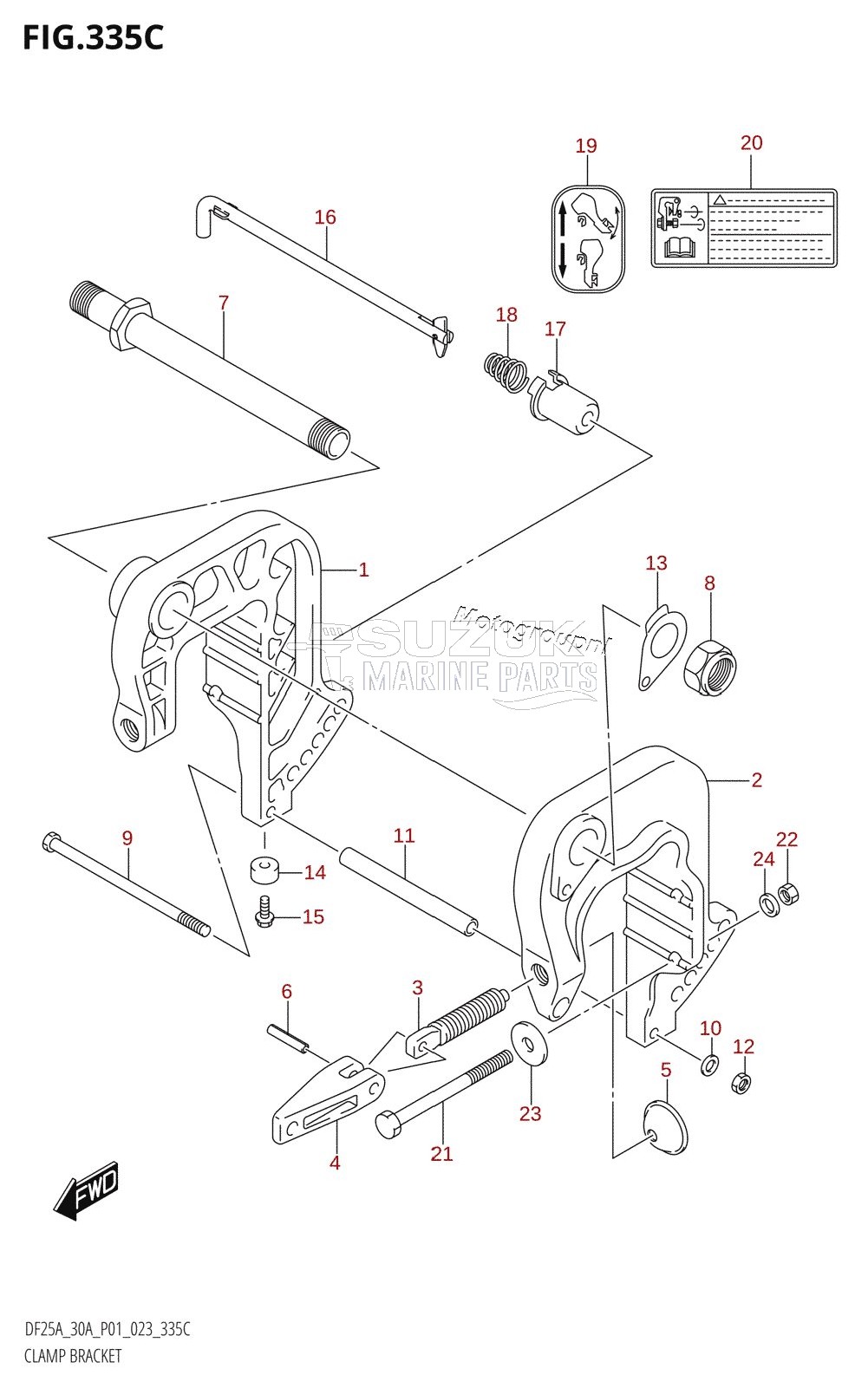 CLAMP BRACKET (DF30A)