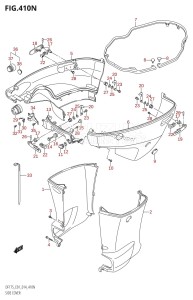 DF150ZG From 15002Z-410001 (E40)  2014 drawing SIDE COVER (DF175Z:E01)