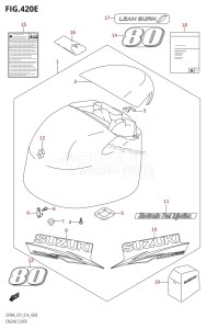 DF80A From 08002F-410001 (E01 E40)  2014 drawing ENGINE COVER (DF80A:E01)