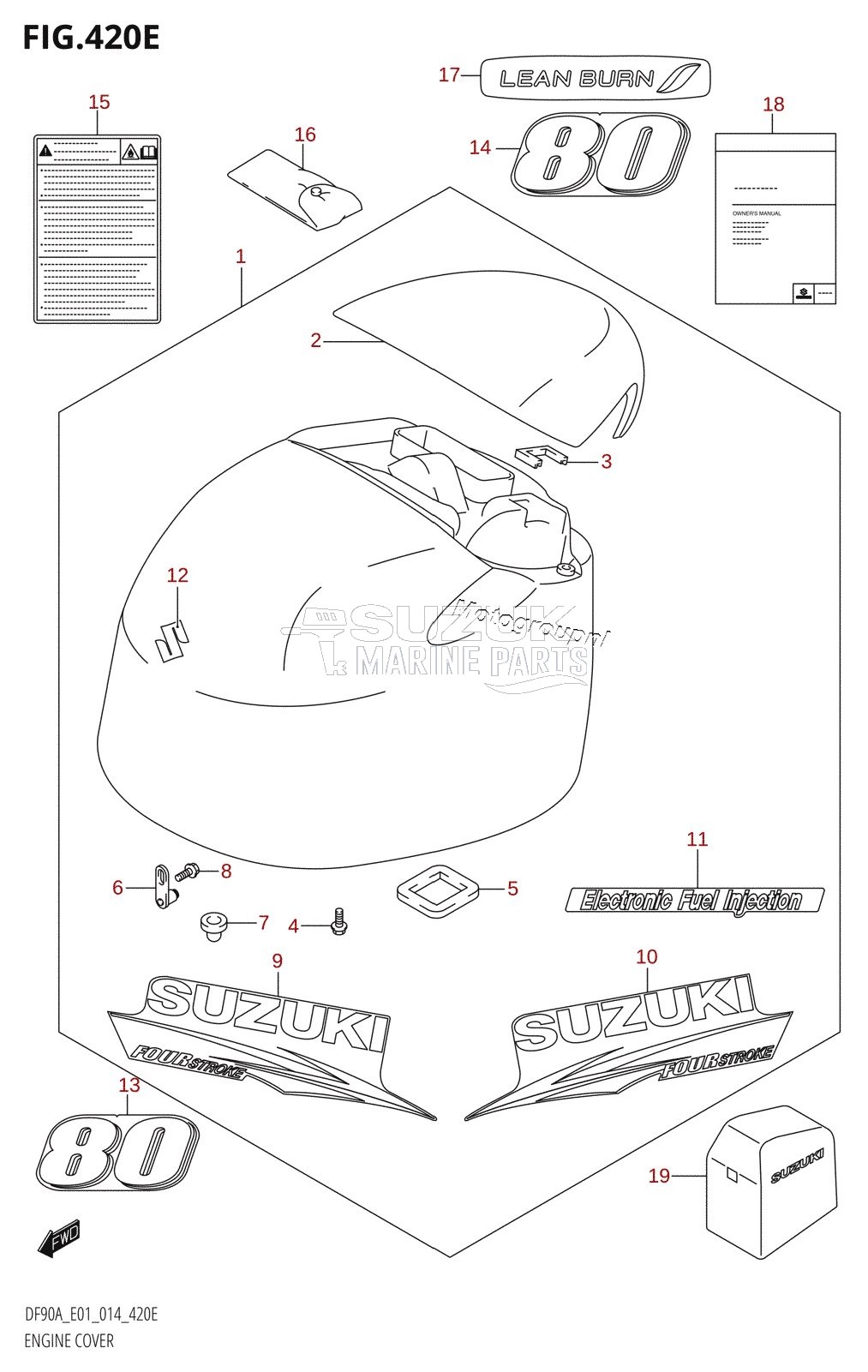 ENGINE COVER (DF80A:E01)