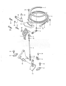 Outboard DT 40 drawing Throttle Control