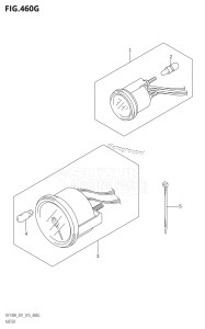 DF140A From 14003F-510001 (E40)  2015 drawing METER (DF140AZ:E01)