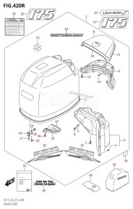 DF175ZG From 17502Z-510001 (E03)  2015 drawing ENGINE COVER (DF175ZG:E03)