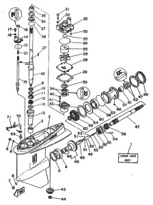 150C drawing PROPELLER-HOUSING-AND-TRANSMISSION-1