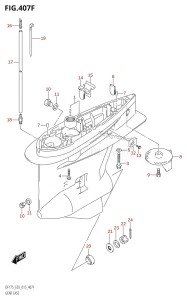 DF175Z From 17502Z-510001 (E03)  2015 drawing GEAR CASE (DF175TG:E03)