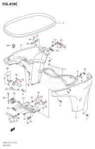 DF80A From 08002F-410001 (E01 E40)  2014 drawing SIDE COVER (DF70ATH:E01)