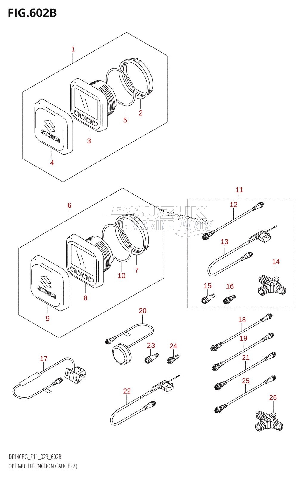 OPT:MULTI FUNCTION GAUGE (2) (022,023)