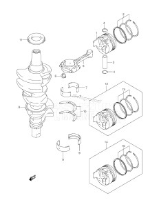 DF30 From 03001F-780001 ()  2007 drawing CRANKSHAFT