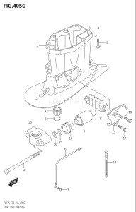 17502Z-510001 (2005) 175hp E03-USA (DF175Z) DF175Z drawing DRIVE SHAFT HOUSING (DF175Z:E03)