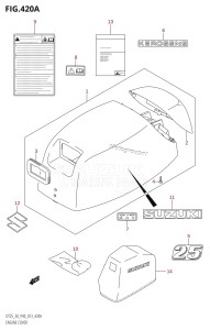 DT30 From 03005-310001 ()  2013 drawing ENGINE COVER (DT25K:P36)