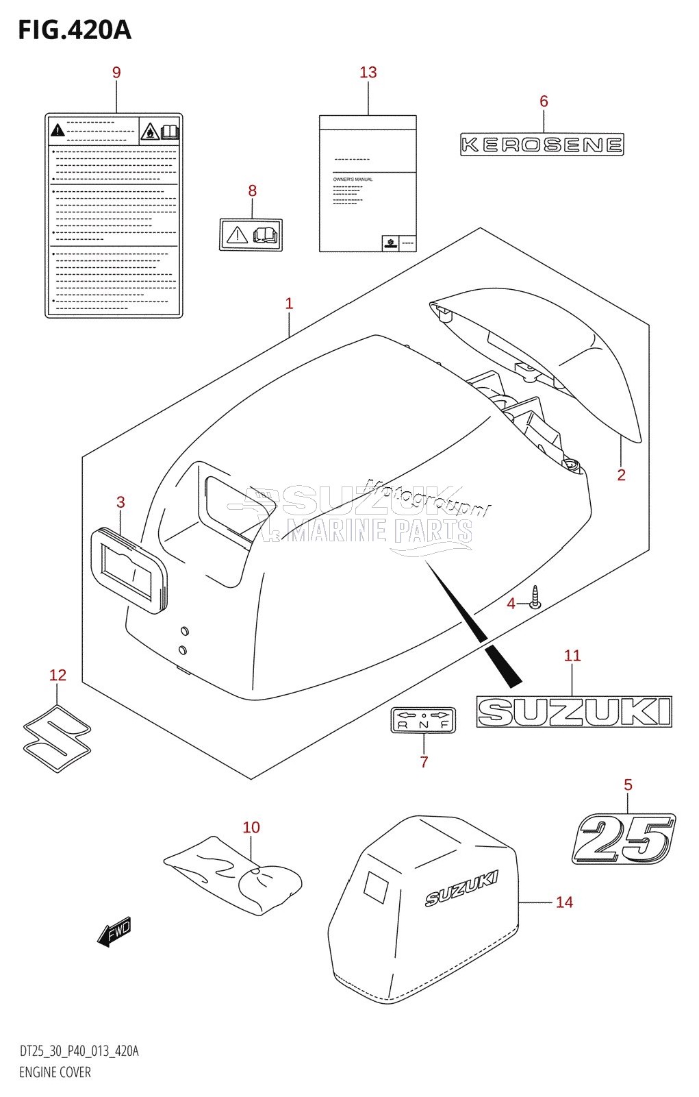 ENGINE COVER (DT25K:P36)