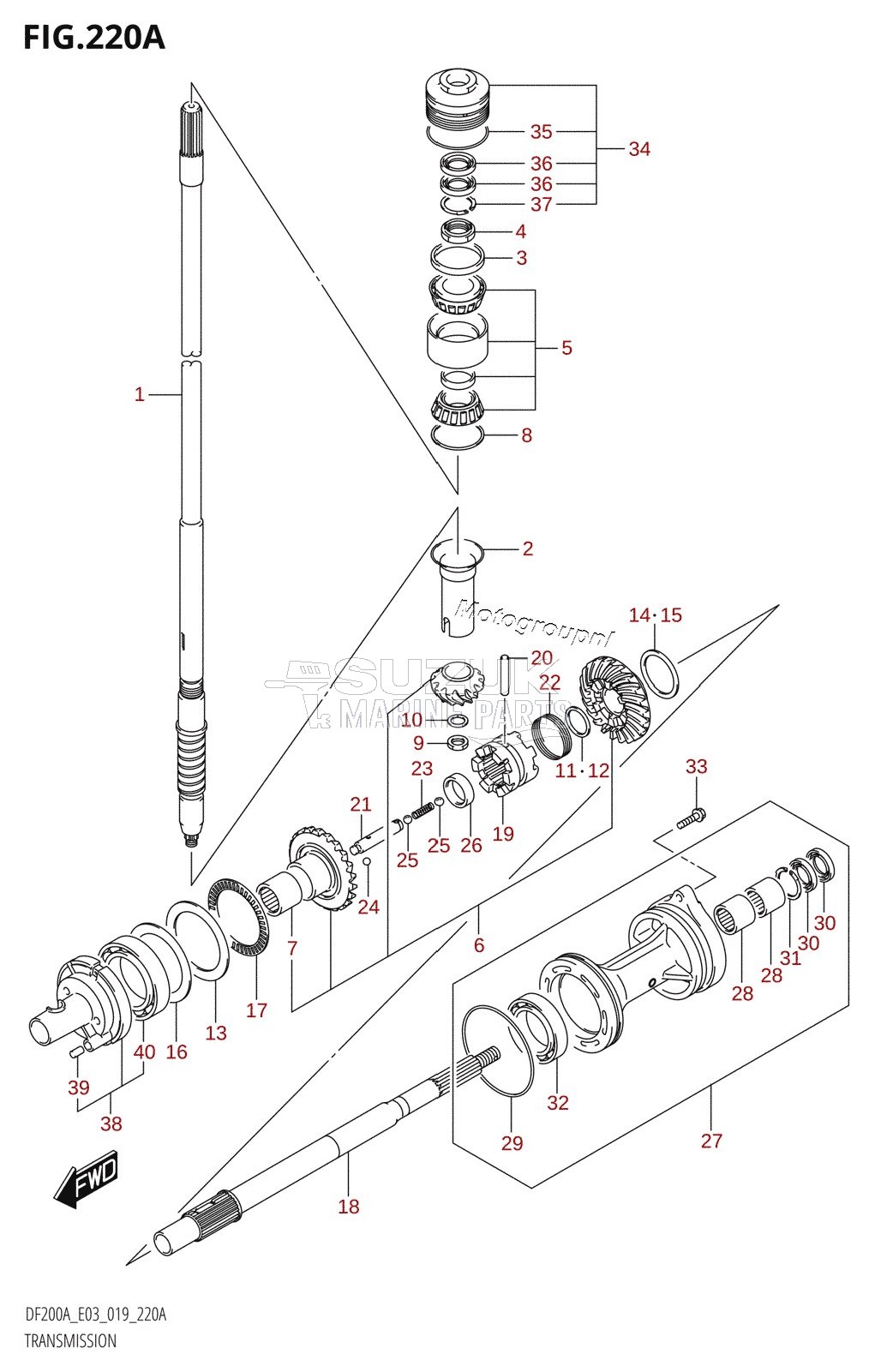 TRANSMISSION (DF200AT)