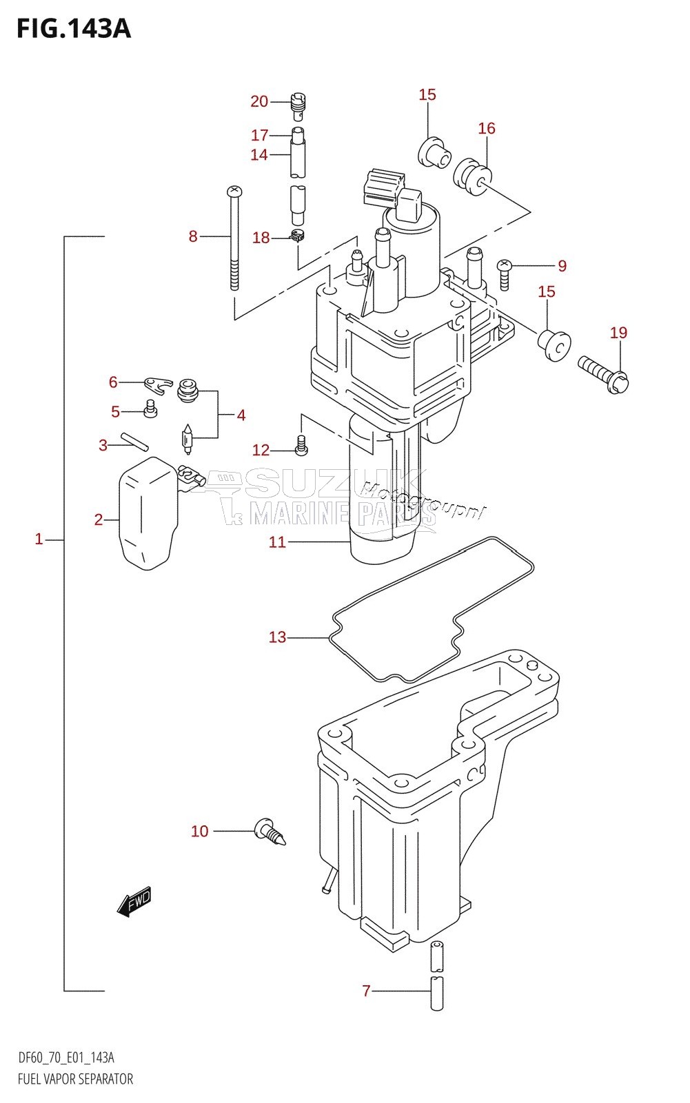 FUEL VAPOR SEPARATOR (W,X)