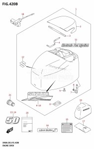 DF60A From 06002F-510001 (E03)  2015 drawing ENGINE COVER (DF50A:E03)