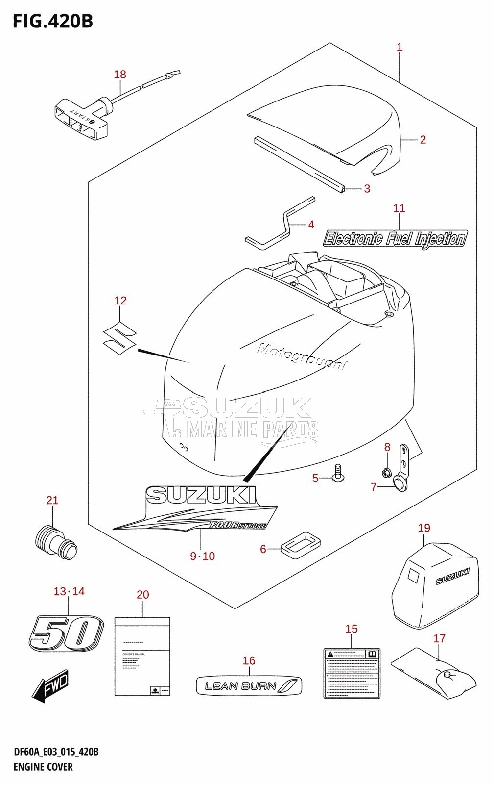 ENGINE COVER (DF50A:E03)