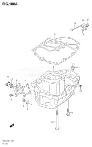 06002F-110001 (2011) 60hp E01 E40-Gen. Export 1 - Costa Rica (DF60AQH  DF60AT  DF60ATH  DF60AWQH  DF60AWT  DF60AWTH) DF60A drawing OIL PAN