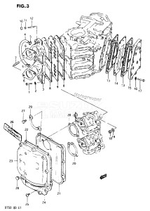 DT50 From 5001-300001 ()  1978 drawing INLET CASE /​ EXHAUST COVER