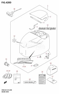 DF60A From 06003F-410001 (E01 E40)  2014 drawing ENGINE COVER (DF40AST:E34)