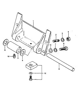 DT50 From 05001k-601361 till 601714 ()  1986 drawing CYLINDER SUPPORT