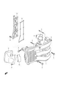 DF 40A drawing Intake Manifold/Silencer/Exhaust Cover