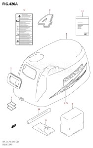 DF5 From 00502F-210001 (P01)  2012 drawing ENGINE COVER (DF4:P01)