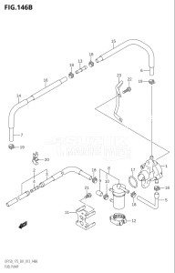 15002Z-310001 (2013) 150hp E01 E40-Gen. Export 1 - Costa Rica (DF150Z) DF150Z drawing FUEL PUMP (DF150T:E40)