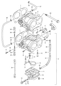 DT90 From 09001-461001 ()  1994 drawing CARBURETOR (DT90,DT100)