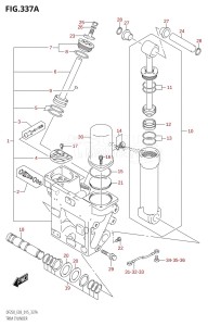 DF250T From 25004F-510001 (E03)  2015 drawing TRIM CYLINDER (DF200T:E03:X-TRANSOM)